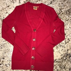 Tory Burch cardigan.